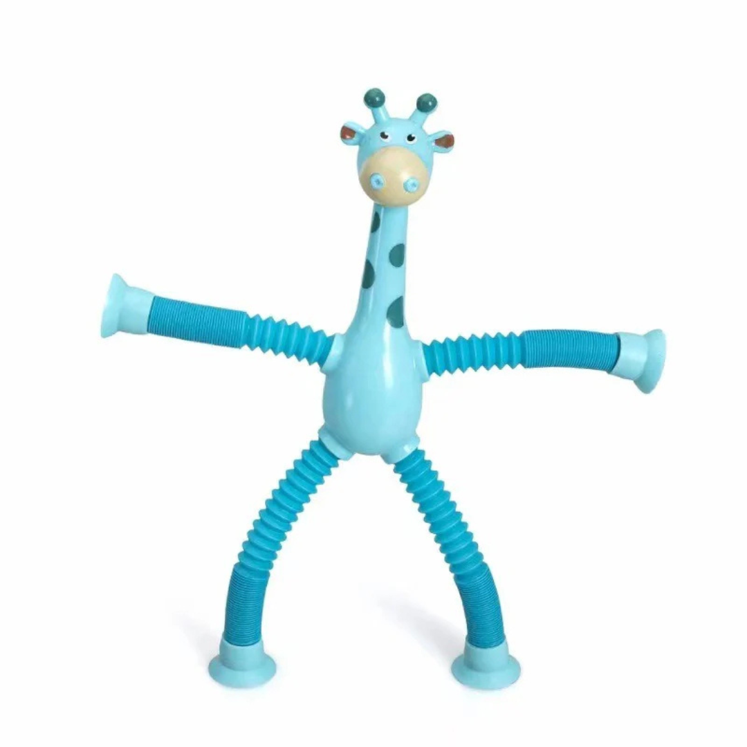 Sensory suction cup giraffe baby toy