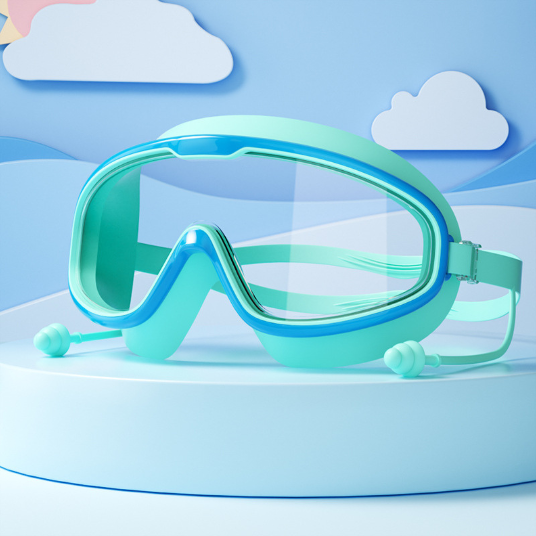 Kids Swimming goggles with large frames and anti-fog system