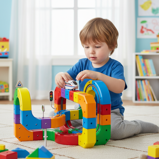 Magic rail cube track kids toy