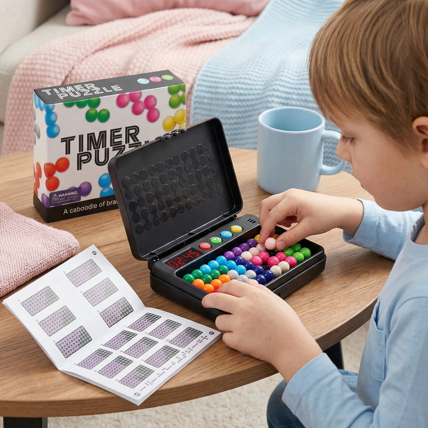 Logic puzzle game for children – 500 puzzles with timer